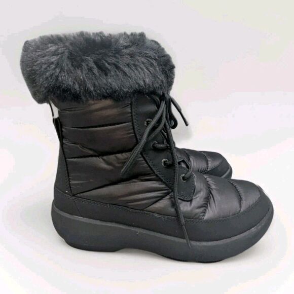 Sperry Bearing Plushwave Winter Boots, Black, Women's 6 M - Picture 1 of 8